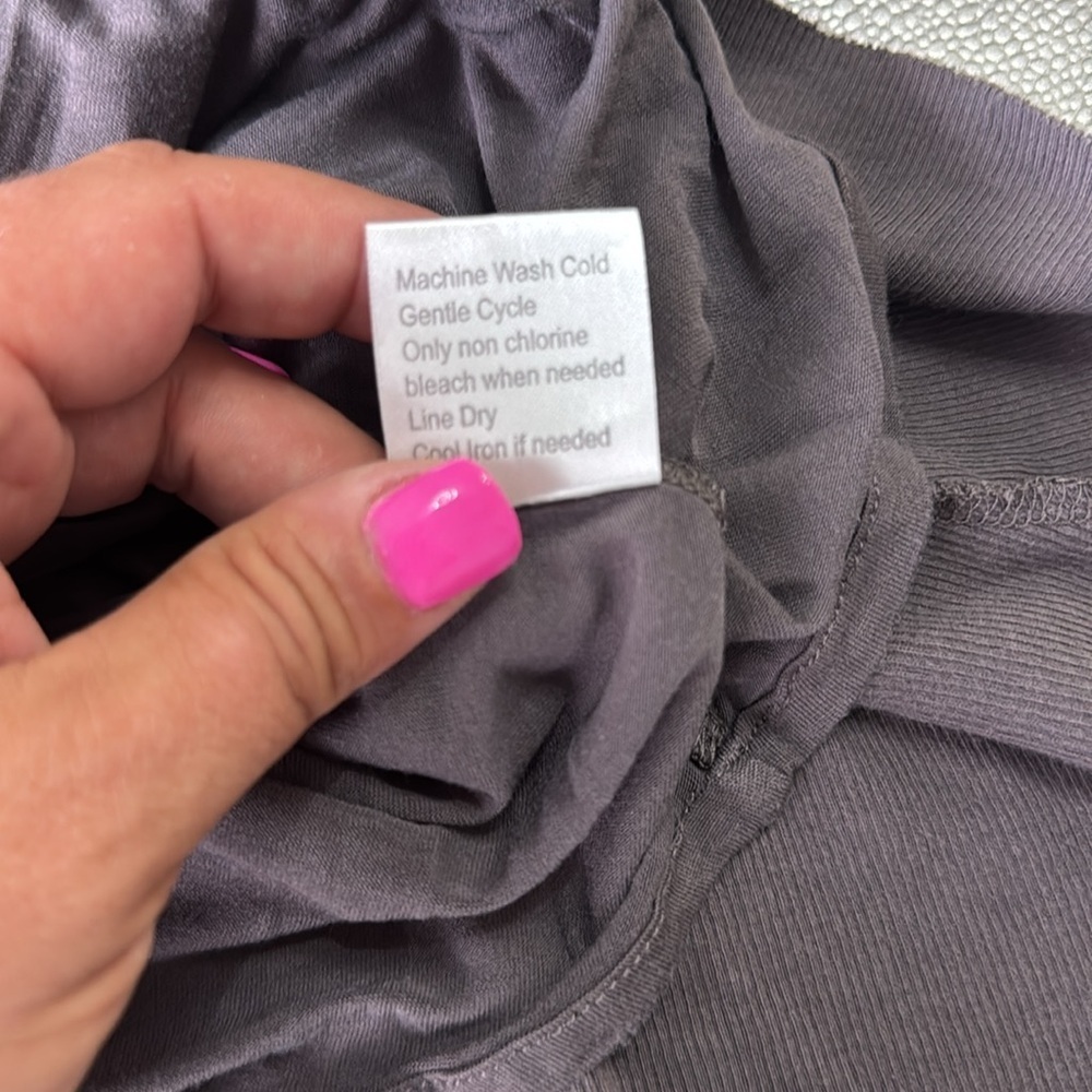 Sweetees Grey Silk Slip Sleeveless Midi Dress.  Sz M - Picture 11 of 11